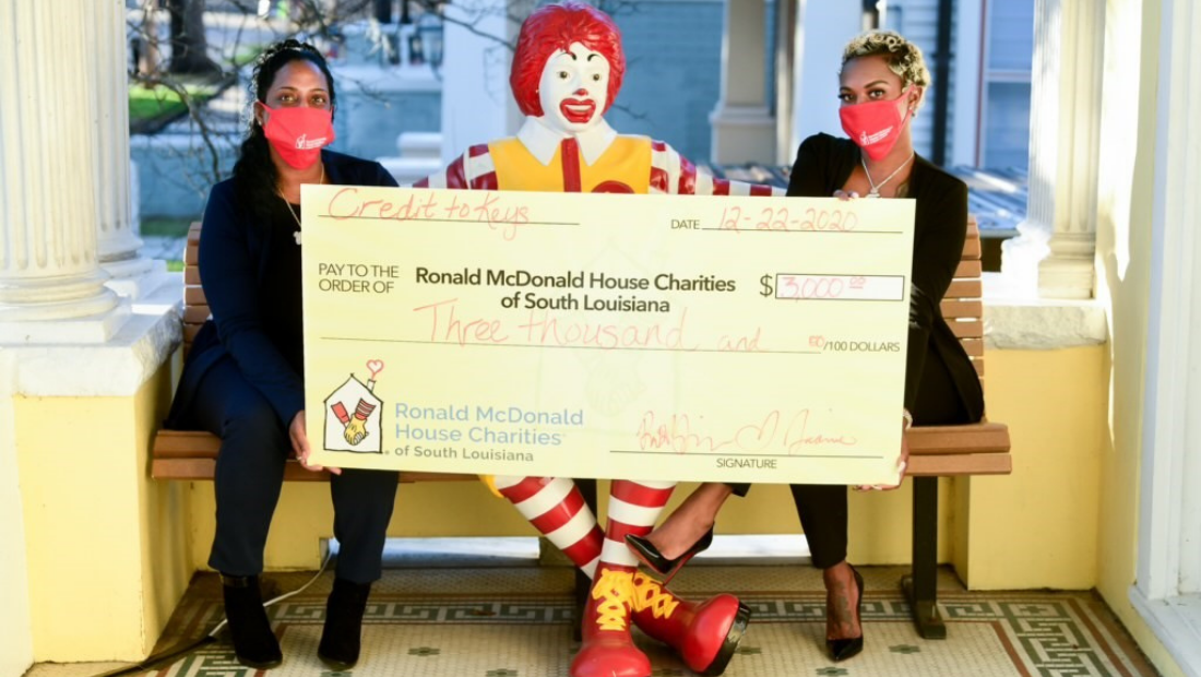 Rmhc Cheque Credit to Keys mother-daughter duo adopt RMH kitchen, provide Meals ...